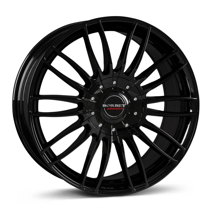 Tesla Model X – Borbet CW3-9020 black glossy 9x20 5x120 ET35 CB74.1