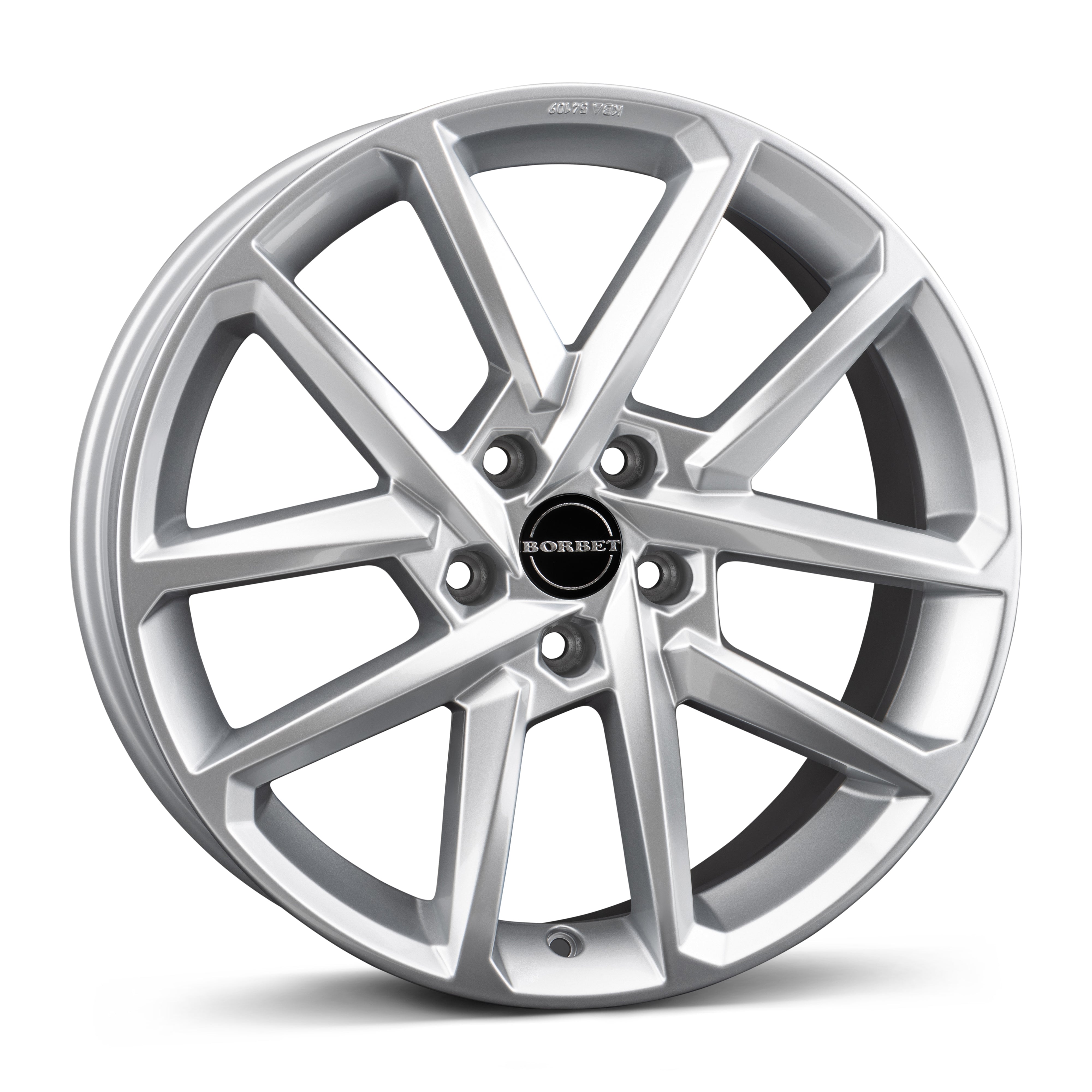 VW ID.3 paketin Borbet N 75840 crystal silver 7.5x18 jako: 5x112 et: 46 Alumiinivanne – vannemallin kuva