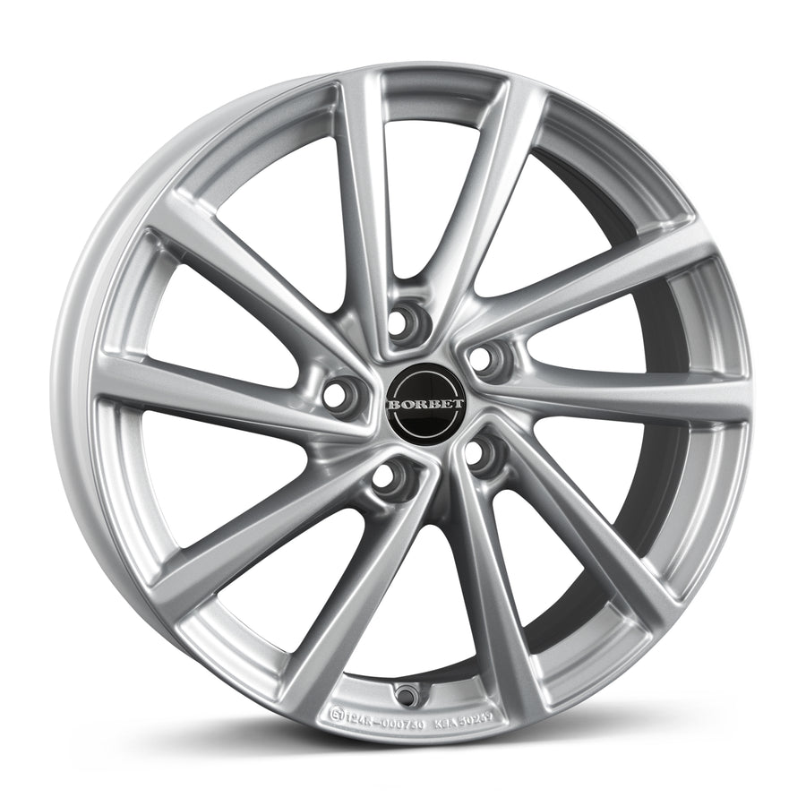 Borbet V 70838 crystal silver 7x18 jako: 5x114.3 et: 38 fælg