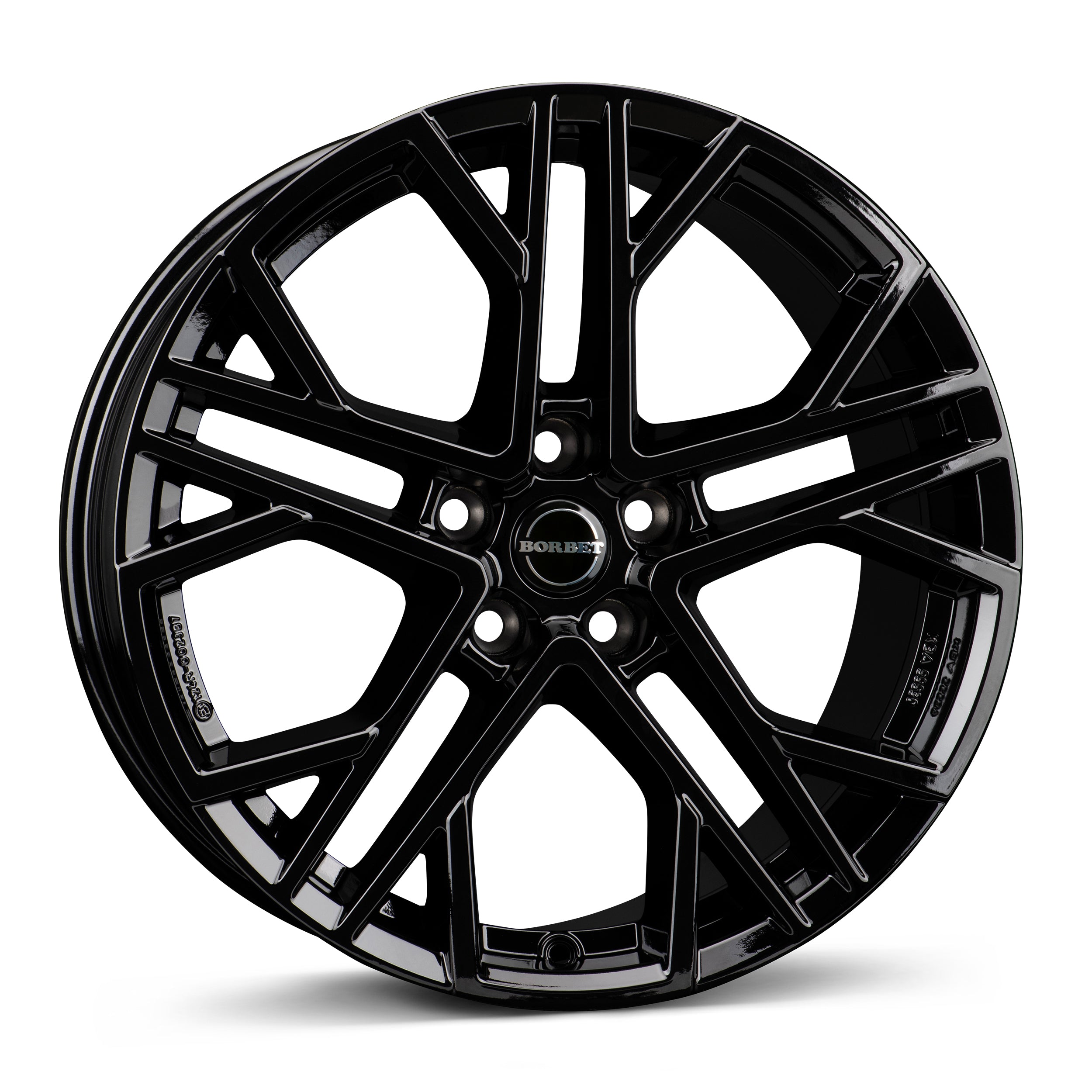 Polestar 2 paketin Borbet XV 85930 black glossy 8.5x19 jako: 5x108 et: 45 Alumiinivanne – vannemallin kuva