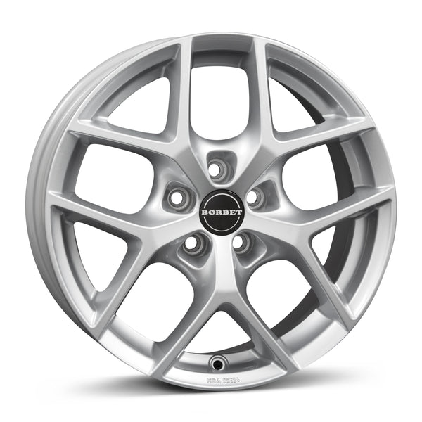 Nissan Leaf ZE1 paketin Borbet Y 65632 crystal silver 6.5x16 jako: 5x114.3 et: 40 Alumiinivanne – vannemallin kuva