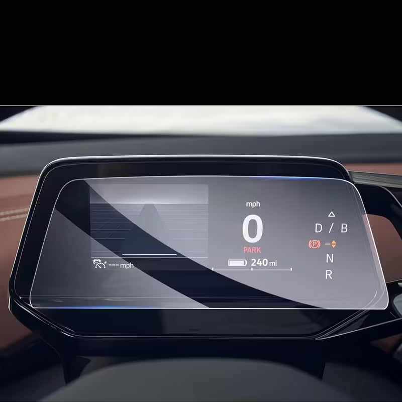 VW ID3 -virtuaalikojelautaan ja nopeusmittariin.