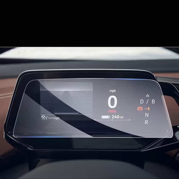 VW ID3 -virtuaalikojelautaan ja nopeusmittariin.