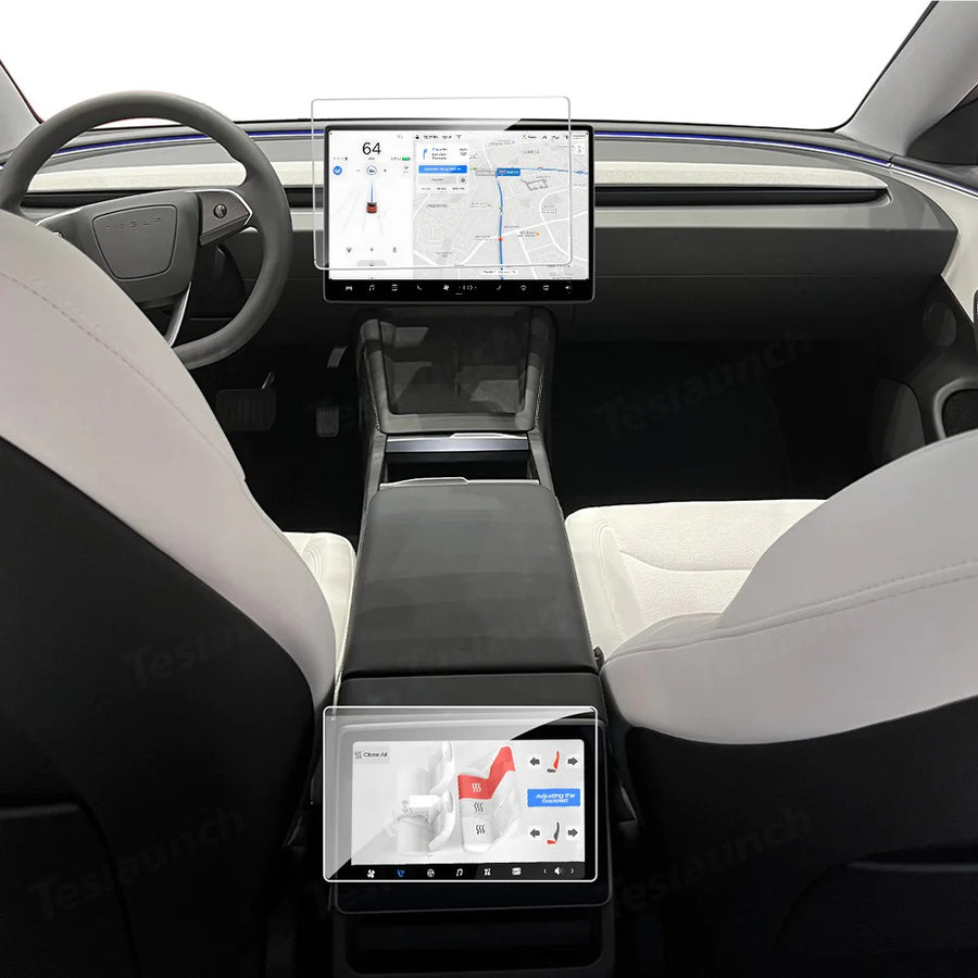Tesla Model 3 Highland / Model Y Juniper – tempered-glass screen protectors (2 pcs)
