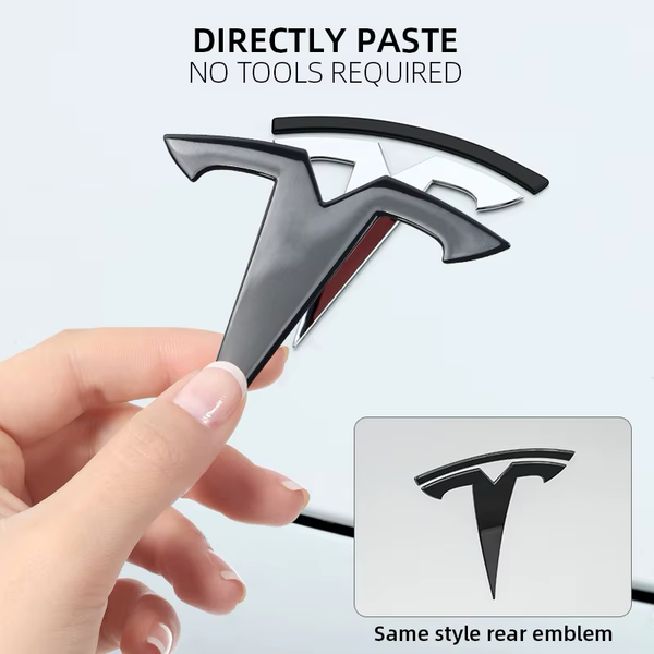 Zelfklevende Tesla T-logokappen
